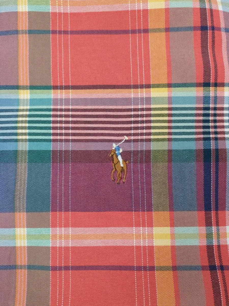 Polo Ralph Lauren Oxford Check Shirt Mens Medium - Image 3