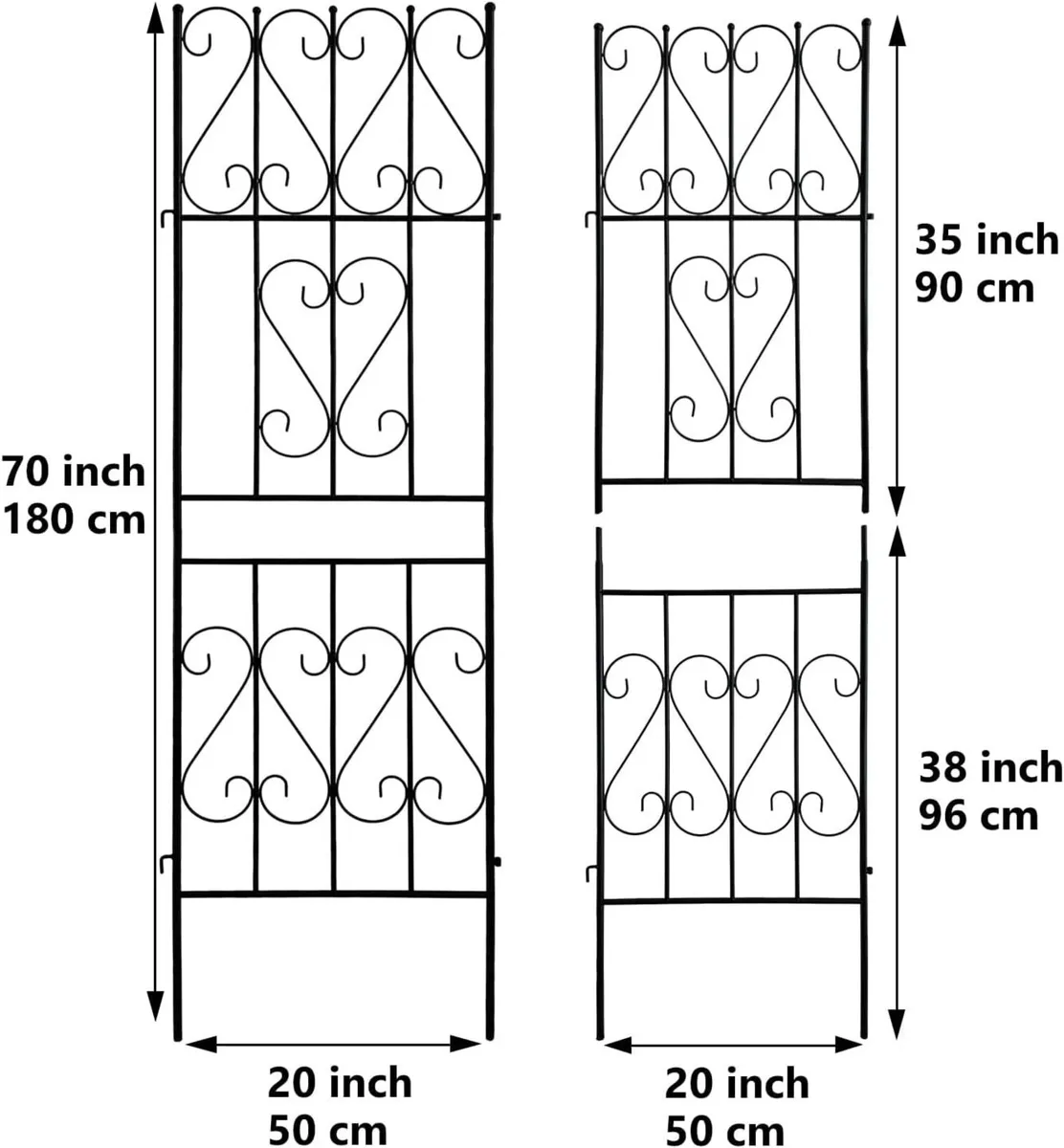 2 Pack Garden Trellis for Climbing Plants Outdoor - Image 2