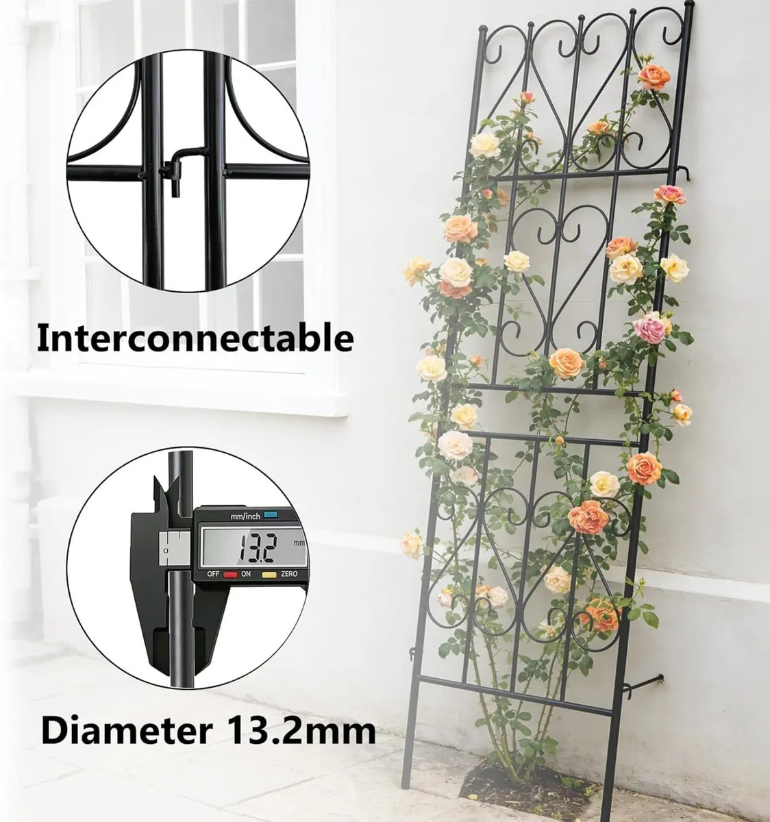 2 Pack Garden Trellis for Climbing Plants Outdoor - Image 4