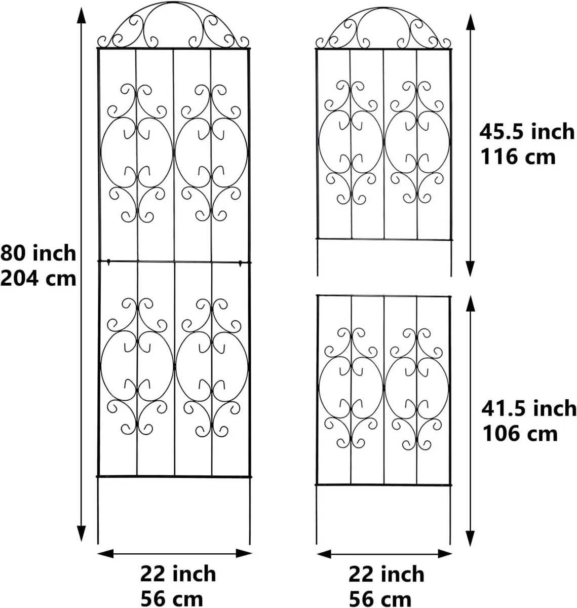 Garden Trellis 2 Pack 203 cm.H x 56 cm.W Heavy-Dut - Image 3