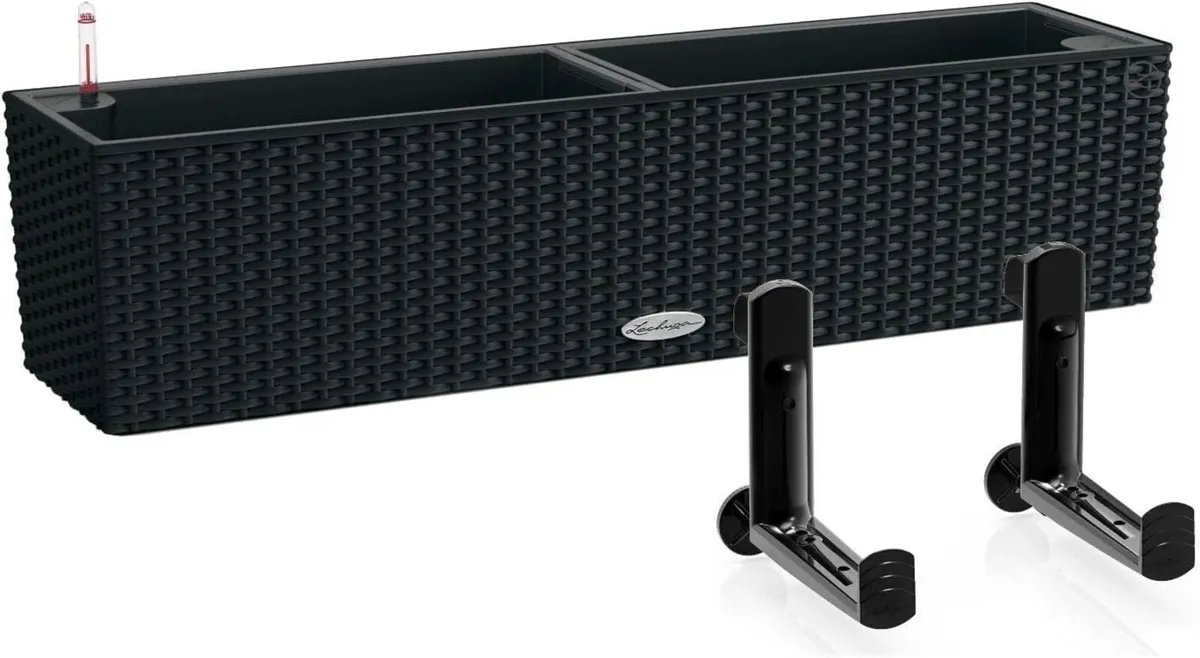 Self Watering Pot BALCONERA Cottage 80 Graphite - Image 1