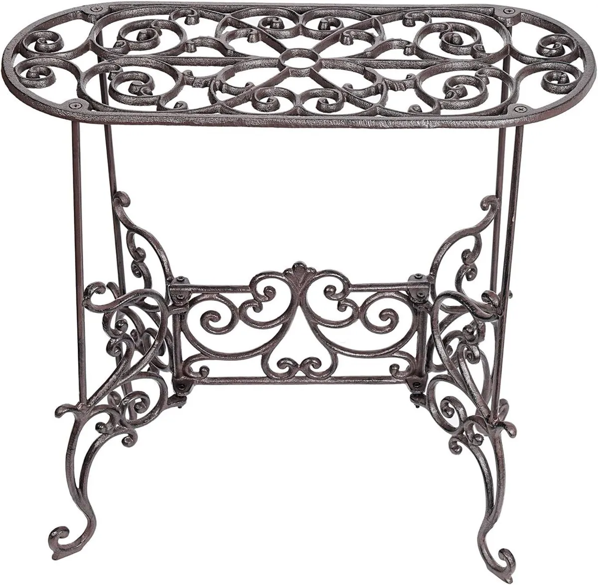 Heavy Duty Cast Iron Potted Plant Stand Garden - Image 1
