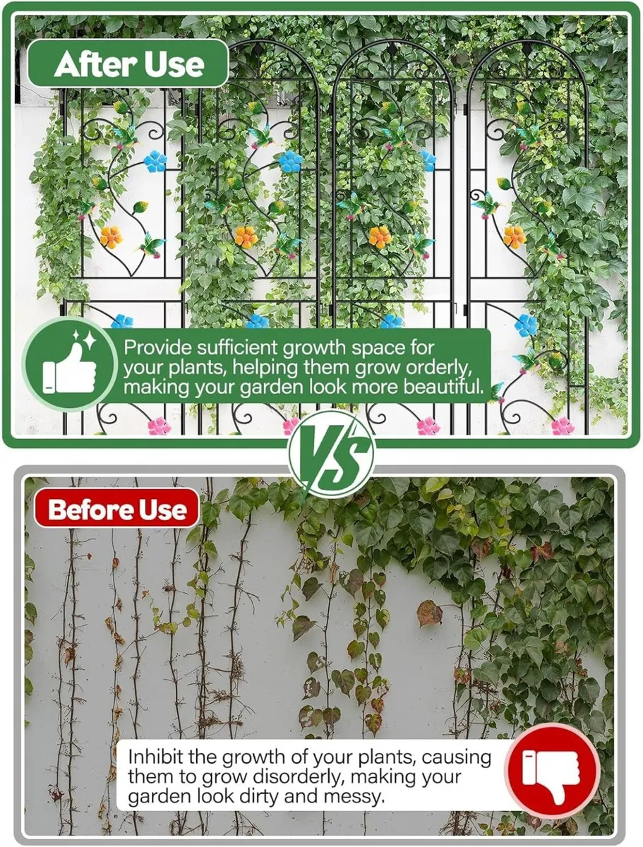 2.2 M Garden Trellis for Climbing Plants 4 Pack - Image 4