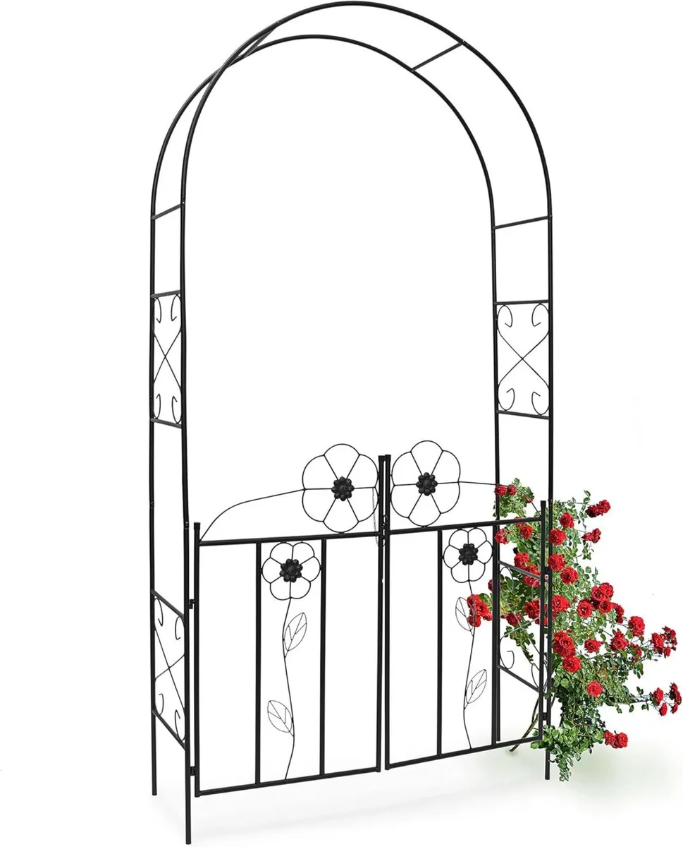 Rose Arch 228 x 116 36.5 cm Gate made of Powder-Co - Image 1