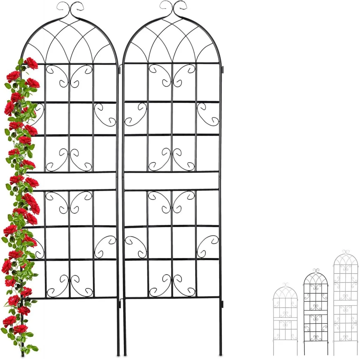 Metal Trellis Set of 2 Climbing Plant Support - Image 1