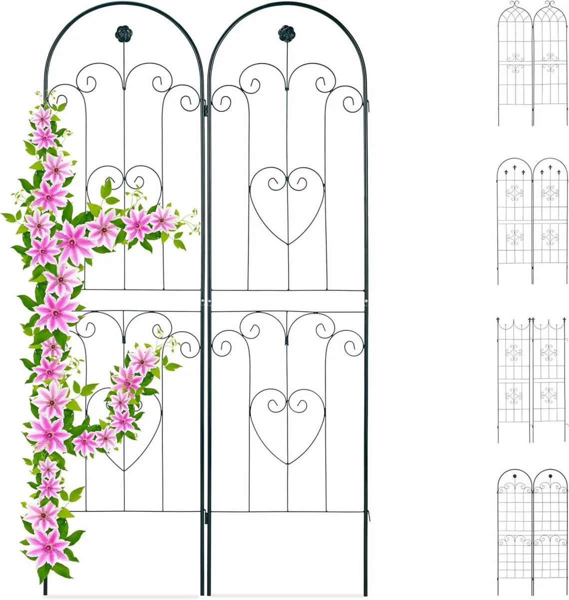 Trellis Set of 2 Metal 180 x 50 cm Garden - Image 1