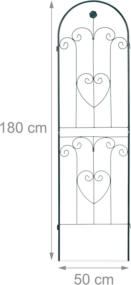 Trellis Set of 2 Metal 180 x 50 cm Garden - Image 3