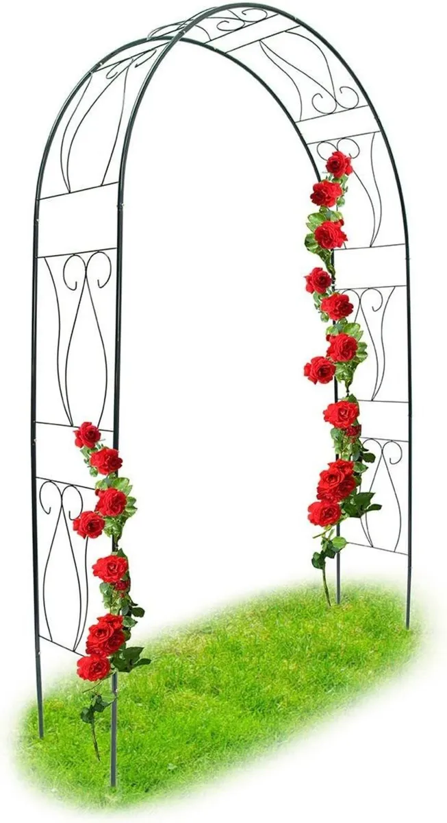 Trellis Archway Powder-Coated Steel Support Arch - Image 1