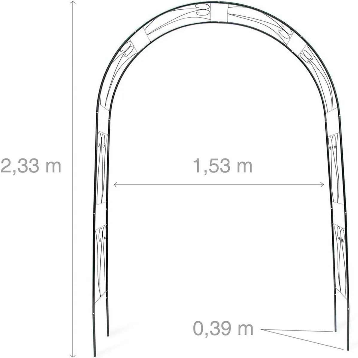 Trellis Archway Powder-Coated Steel Support Arch - Image 3