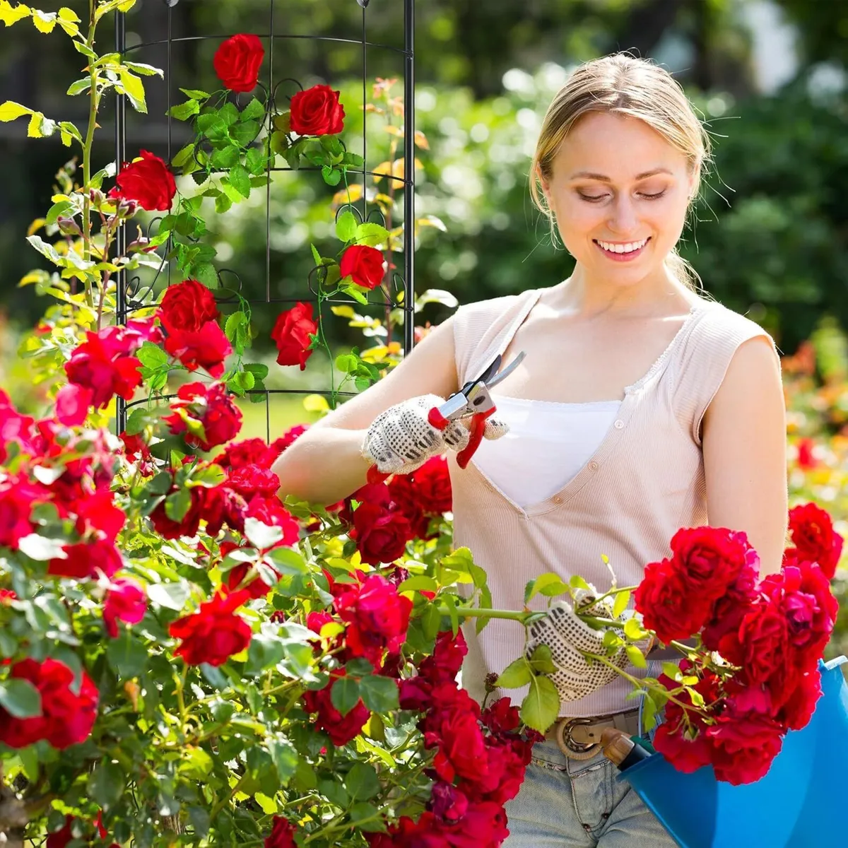 metal trellis climbing plants growing frame 180 - Image 4