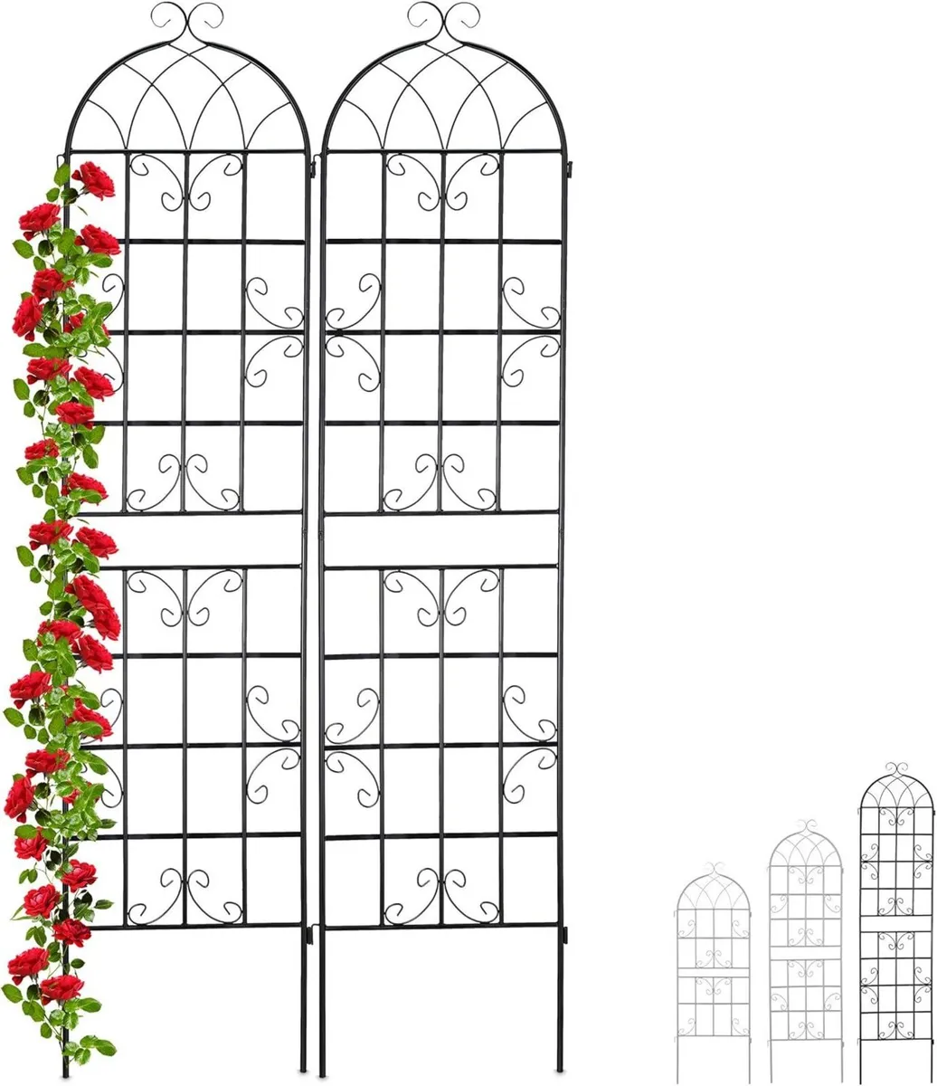 Metal Trellis Set of 2 Climbing Plant Support - Image 1