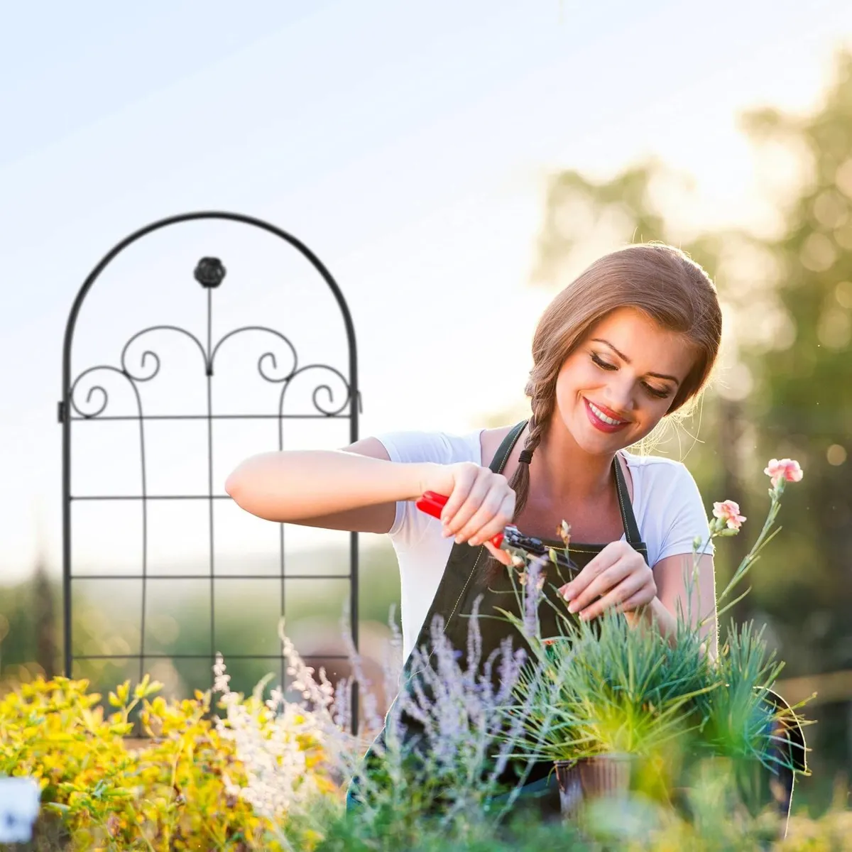 Garden Trellis Set of 2 180 x 50 cm Support for - Image 4