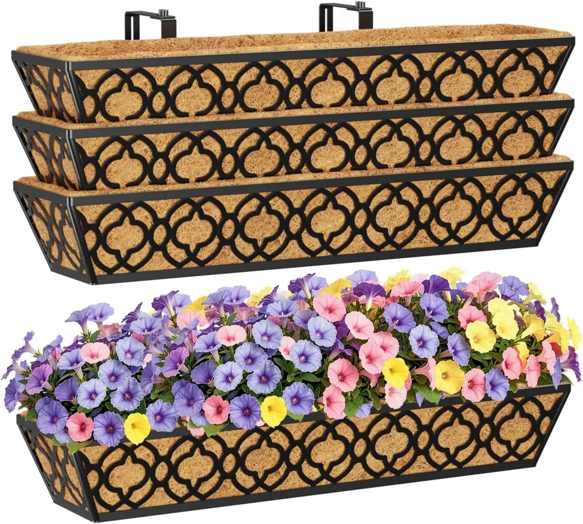 4Pcs 76.2cm/30in Large Hanging Flower Baskets - Image 1