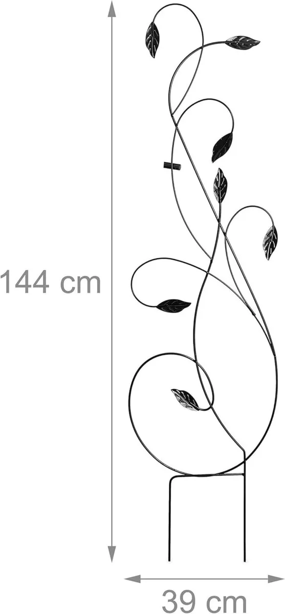 Set of 2 Metal Trellises for Climbing Plants - Image 3
