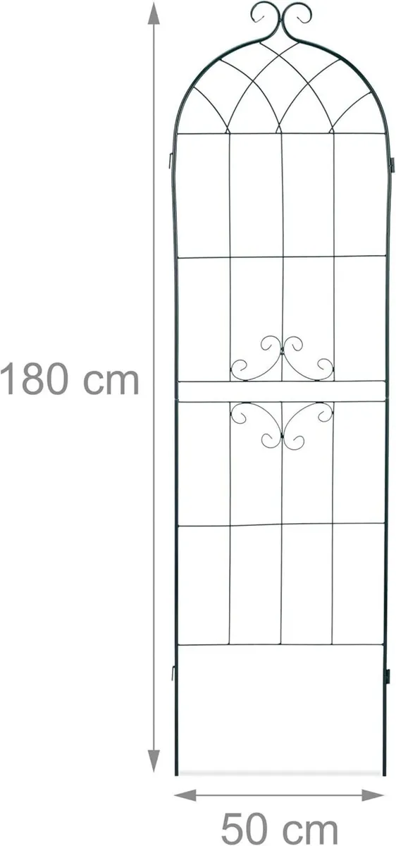 Trellis Set of 2 Metal 180 x 50 cm Garden - Image 3