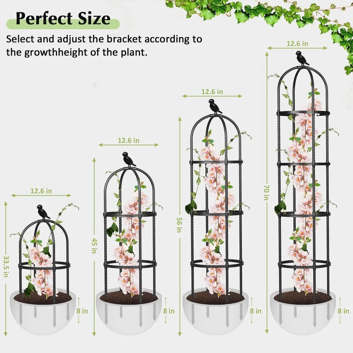 Garden Obelisk Trellis for Climbing Plants - Image 2