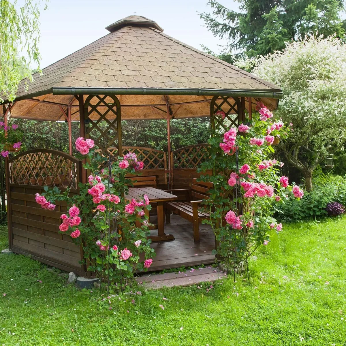 Garden Obelisks Set of 2 120 x 16 cm Pyramid - Image 2