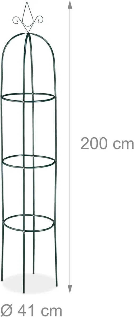 Set of 2 Garden Obelisks 200cm Tall Support for - Image 3