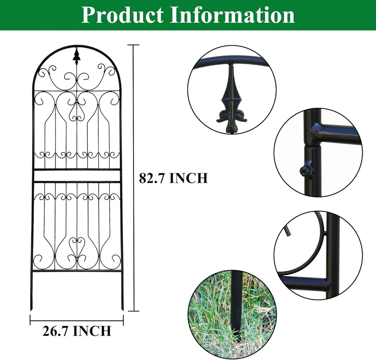 Trellis for Climbing Plants 82.7 H x 26.7 W - Image 2