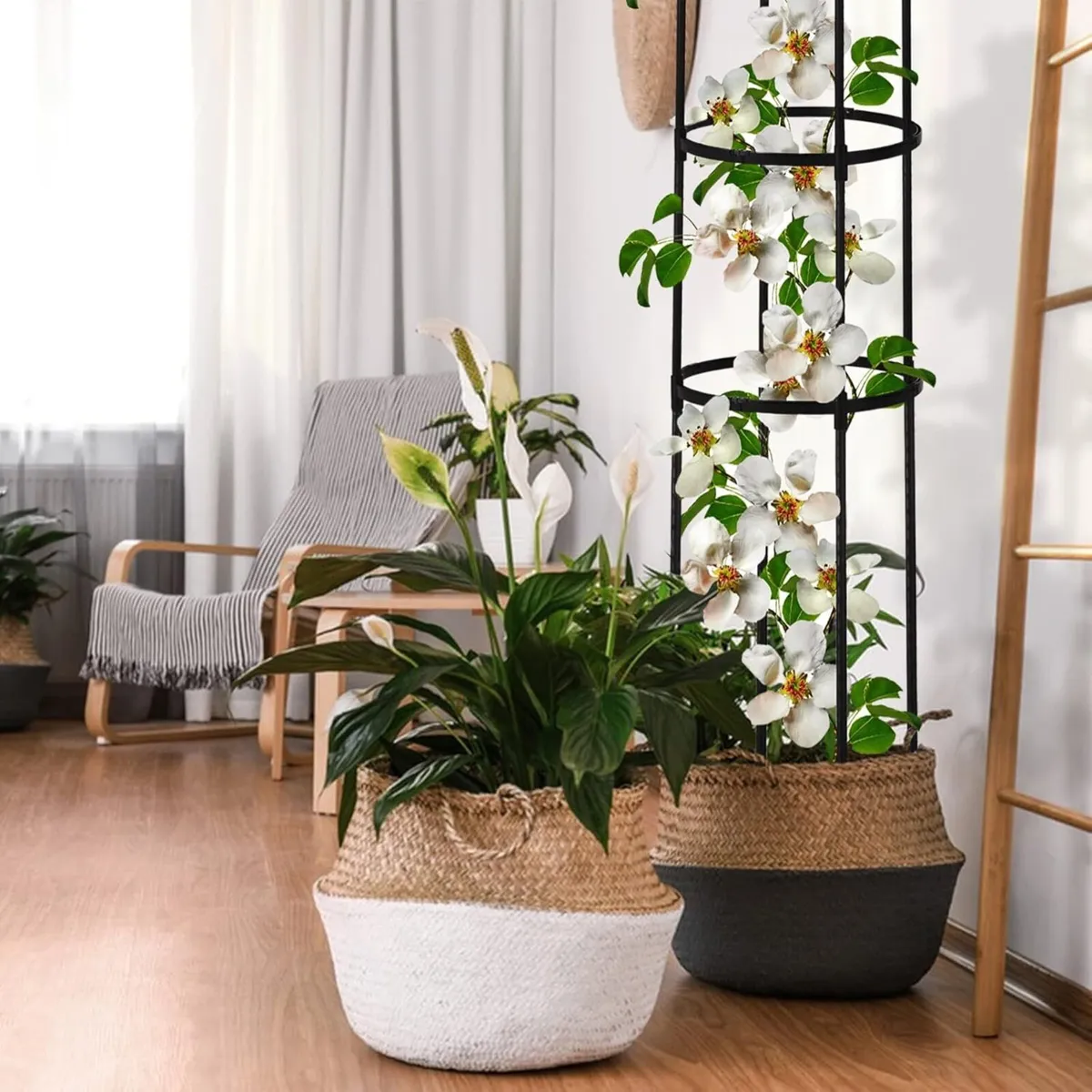 2 Pcs Garden Obelisk Trellis for Climbing Plants - Image 2