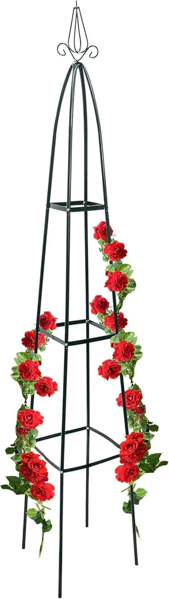 4x Obelisk Climbing Plant Support Garden Trellis - Image 1