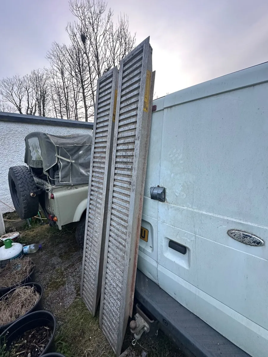 Ifor Williams alloy ramps 8 foot long. - Image 1