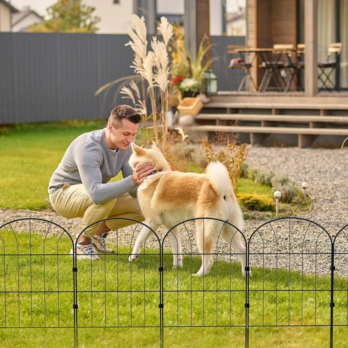 Decorative Garden Fence 33cm Wide x 60cm High (25 - Image 2