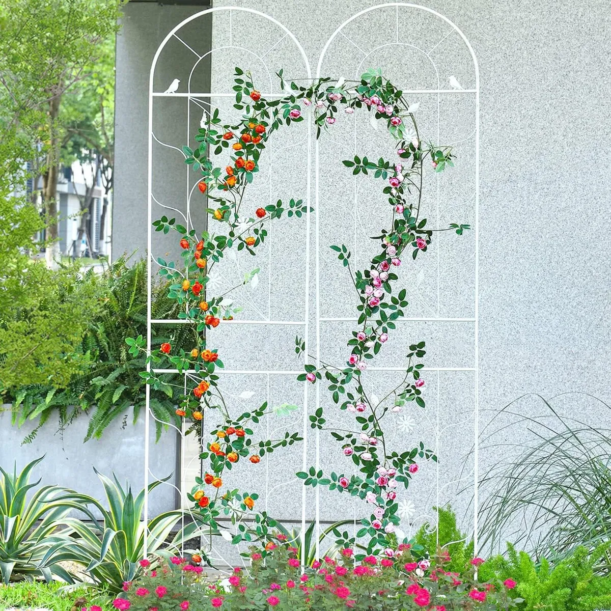 Large Wrought Iron Garden Trellises for Climbing - Image 1