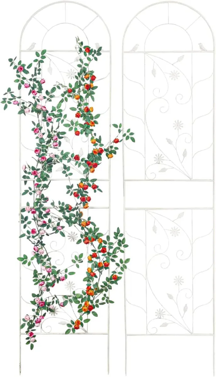 Large Wrought Iron Garden Trellises for Climbing - Image 3