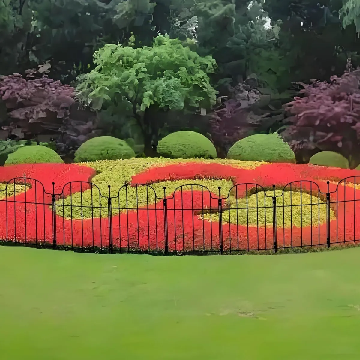 Metal Garden Fence Panels 25Pack No Dig Temporary - Image 2