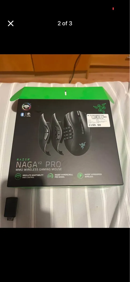 Razer Naga v2 pro MMO WIRELESS GAMING MOUSE - Image 3