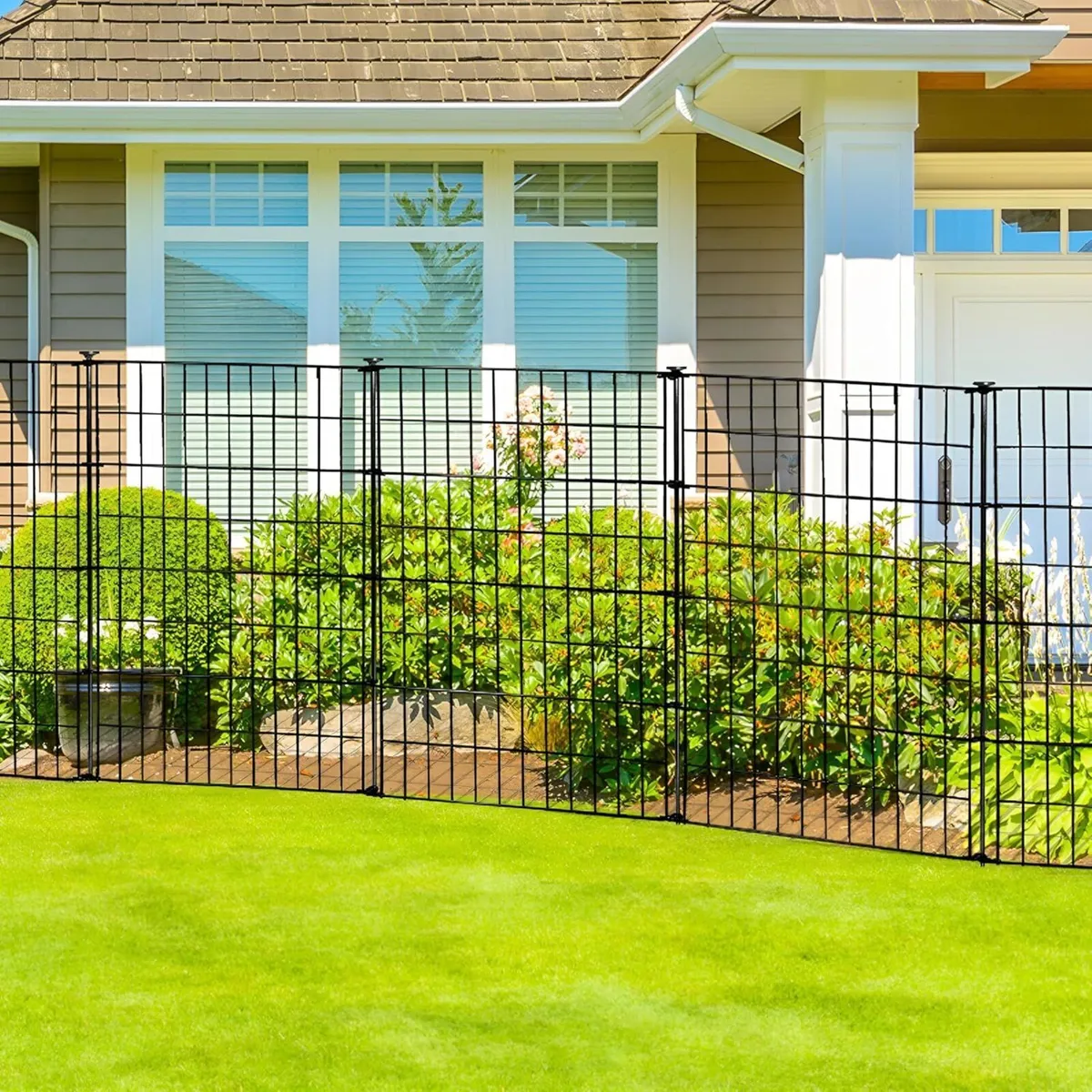 Garden Fence 81cm High x 71cm Wide (5 Panels - Image 4