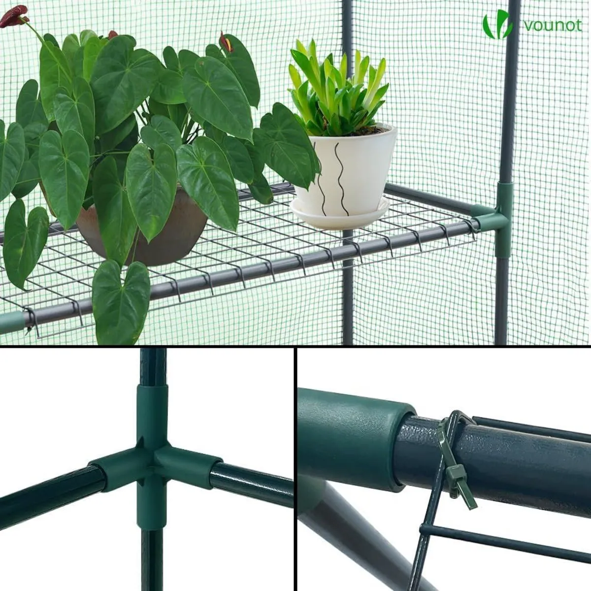 ® Walk In Greenhouse with Shelves Portable - Image 4