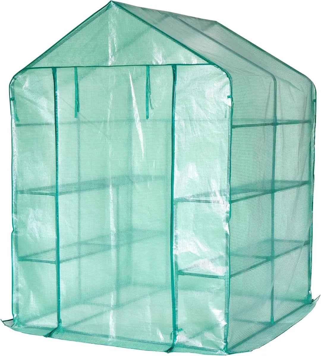 Greenhouse with Waterproof Cover PE Steel Green – - Image 4