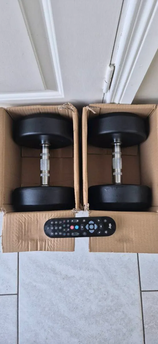Brand new 2x20 kilo dumbbells - Image 1