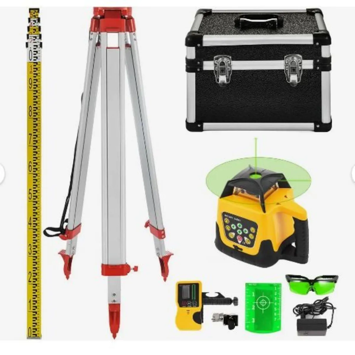 Rotary Green Laser Kit 500M+1.65M Aluminum - Image 1