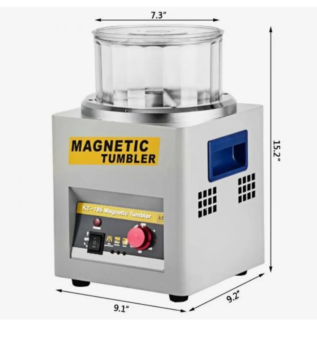 KT-185 Magnetic Tumbler 180mm Jewelry Polisher - Image 2
