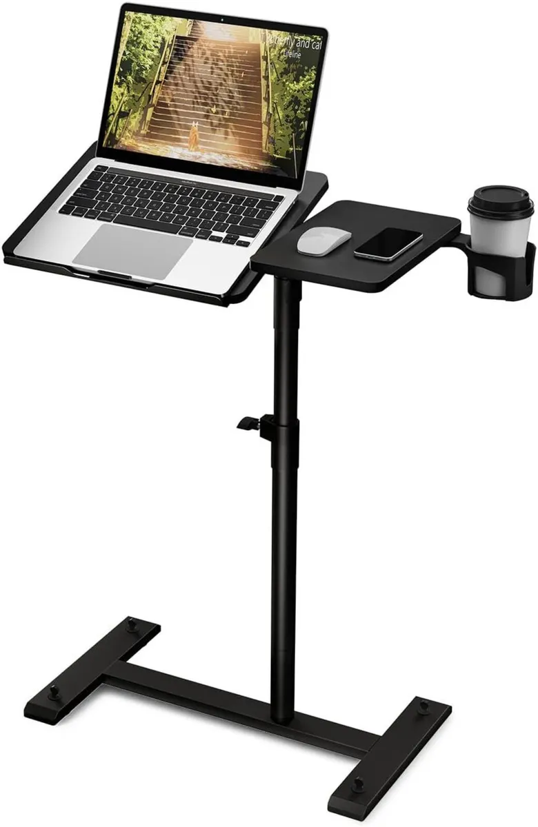 Overbed Table with Wheels Height Adjustable - Image 1