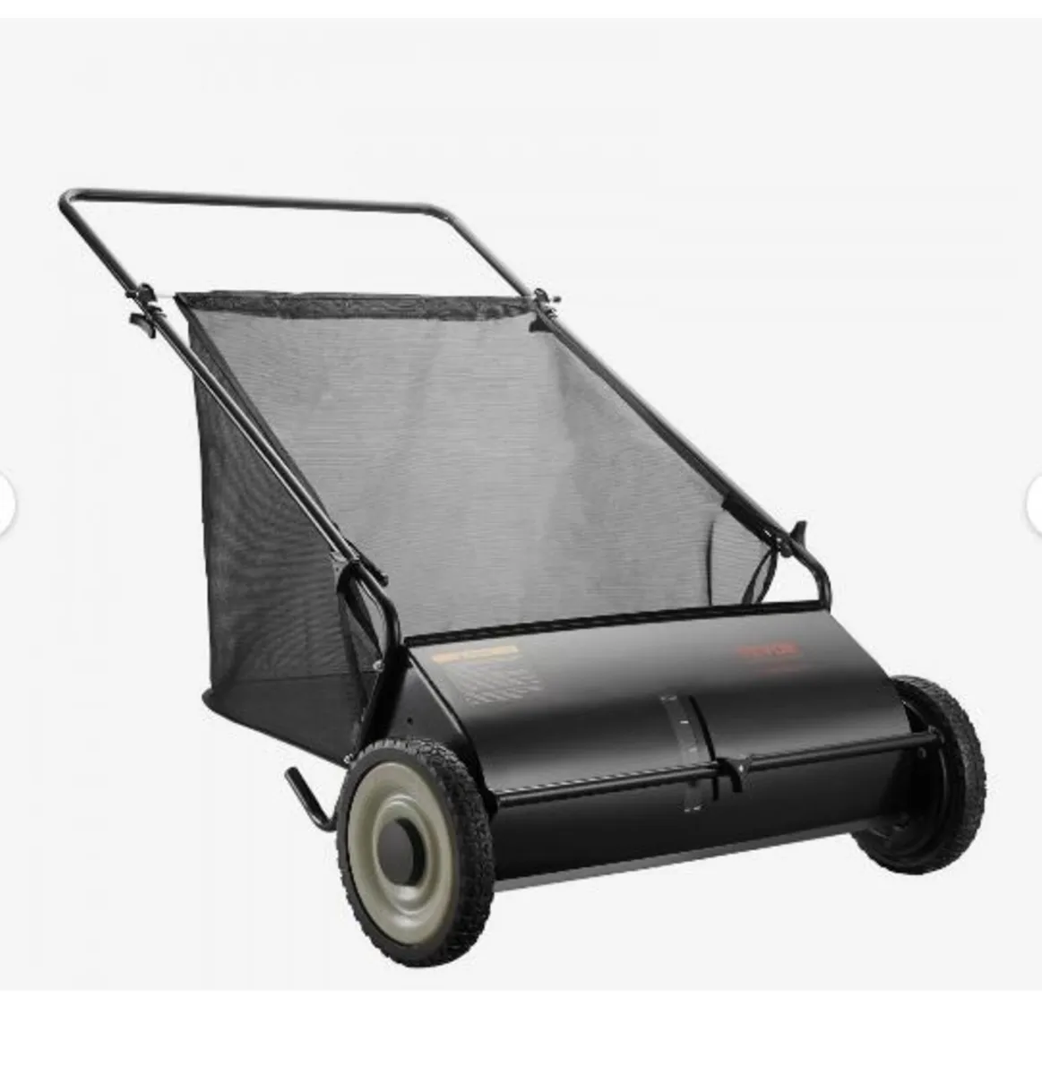 Push Lawn Sweeper, 21inch Leaf & Grass Collector - Image 2