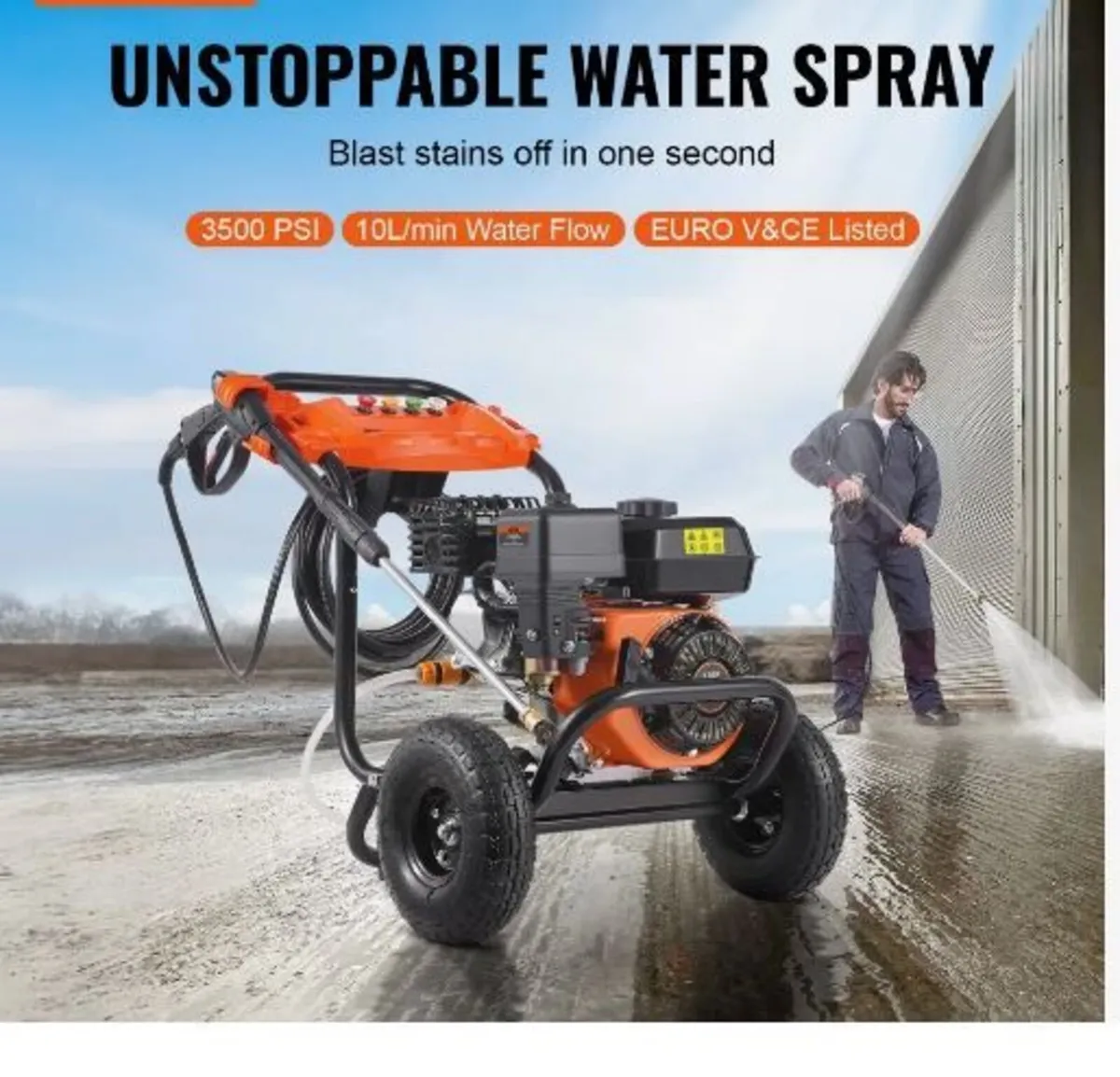 Gas Pressure Washer, 3500 PSI 10L/min - Image 3