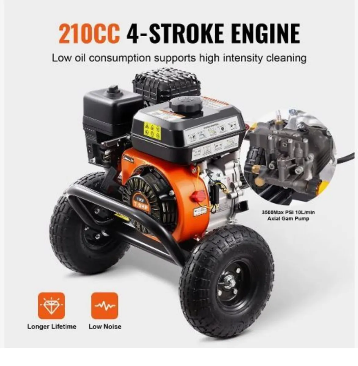 Gas Pressure Washer, 3500 PSI 10L/min - Image 2