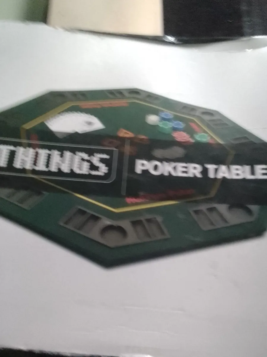 Poker tabke and pokerchips set - Image 3