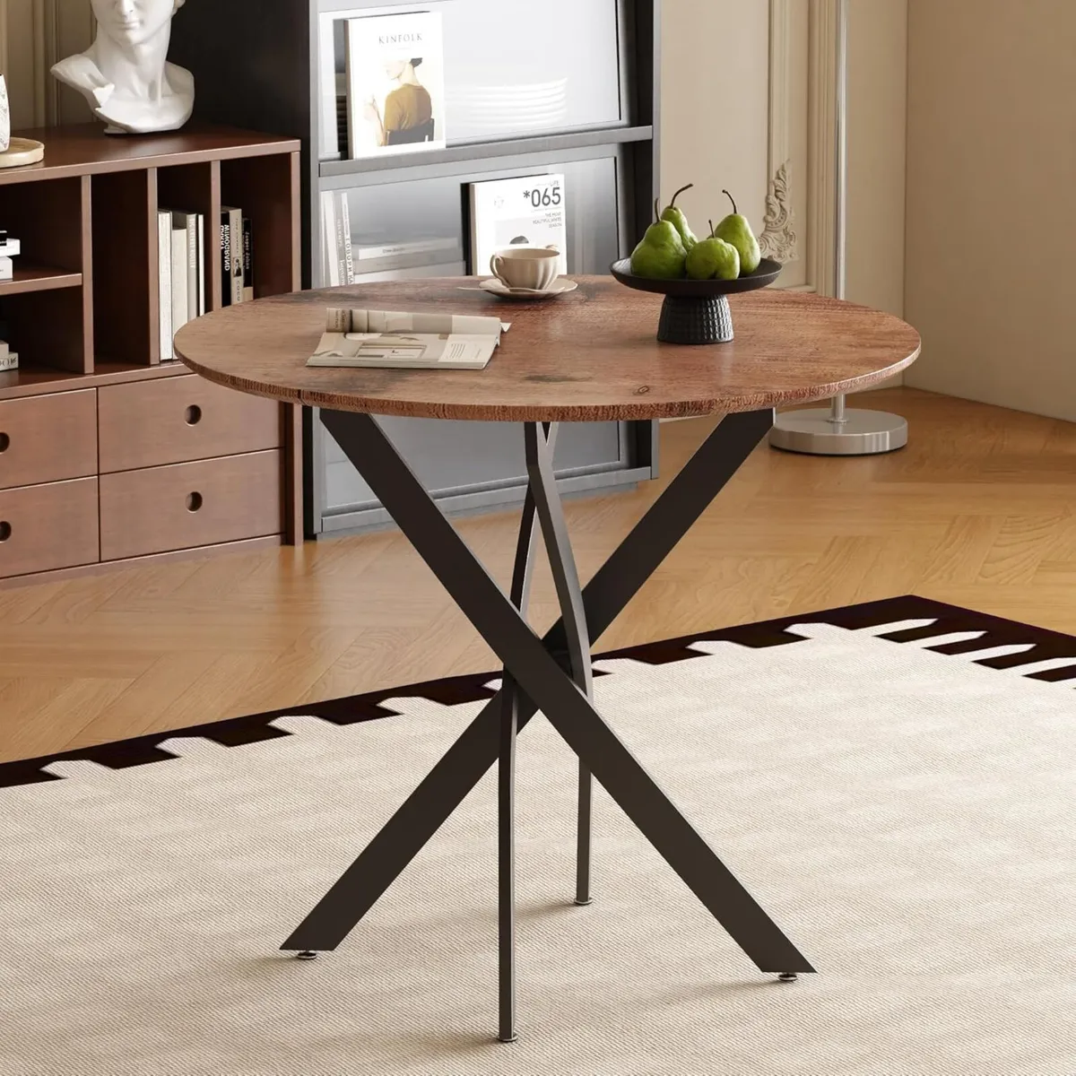Small Round Dining Table Retro kitchen 2 Seat - Image 1