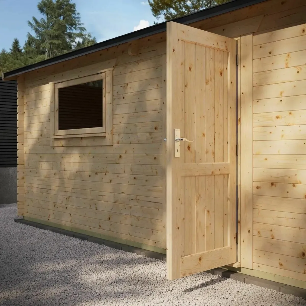 Coola Apex 44mm 20x12 Log Cabin Car Garage - Image 2