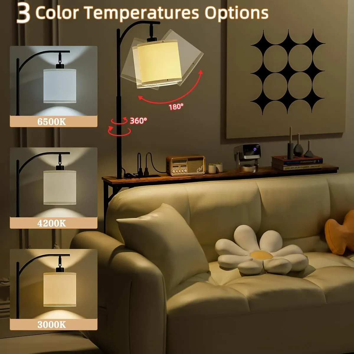 Skinny Console Table with Outlet Sofa Light - Image 4