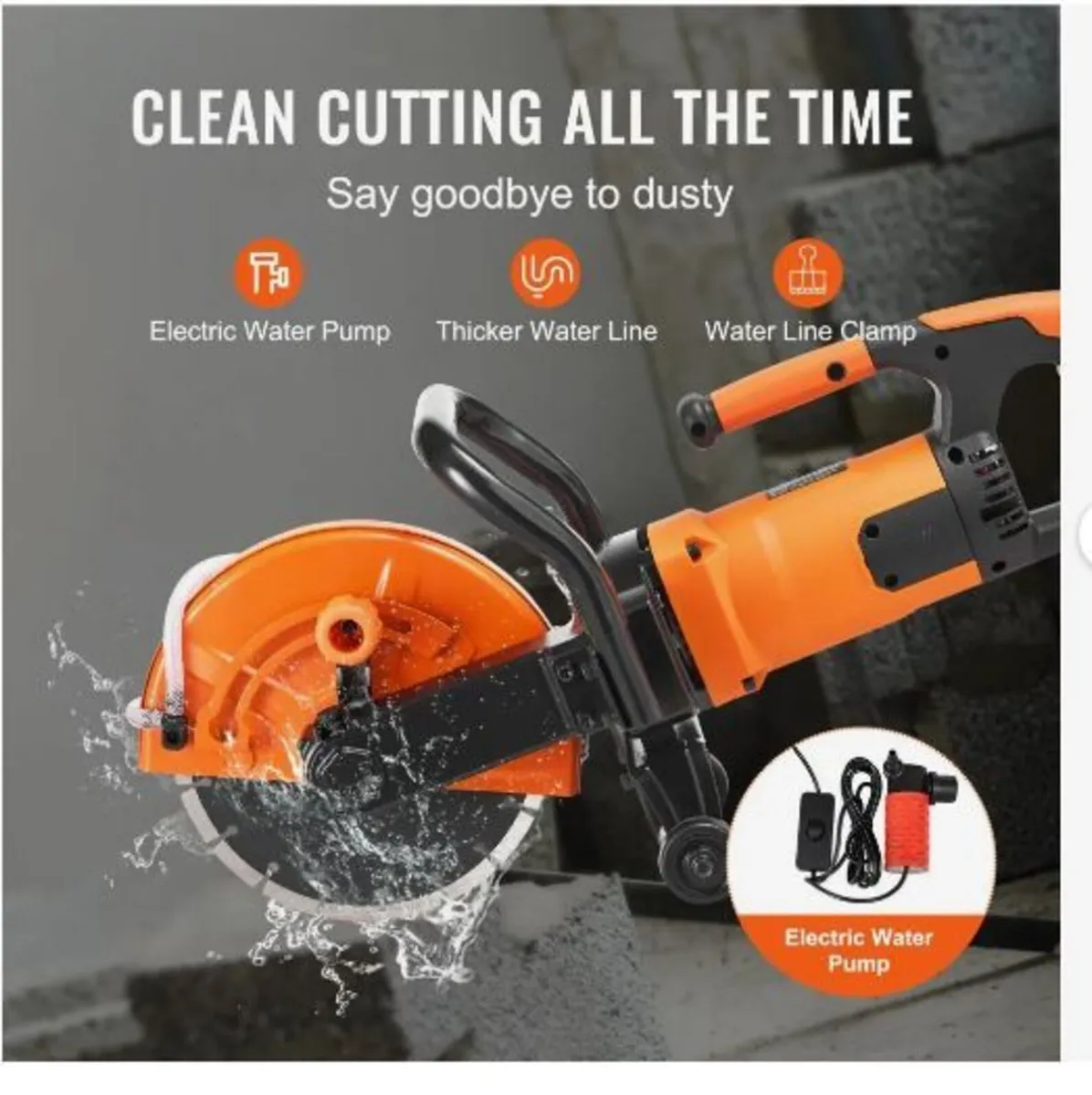 9"/22.9 cm Electric Concrete Saw - Image 4