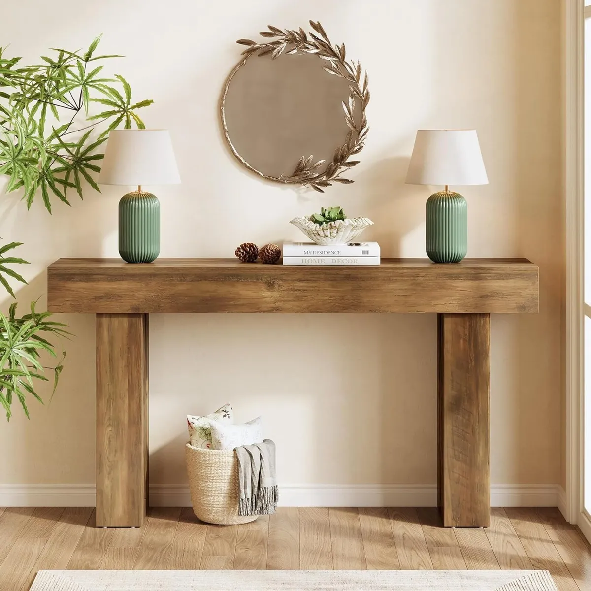 160 cm Narrow Console Table Modern Sofa for - Image 1