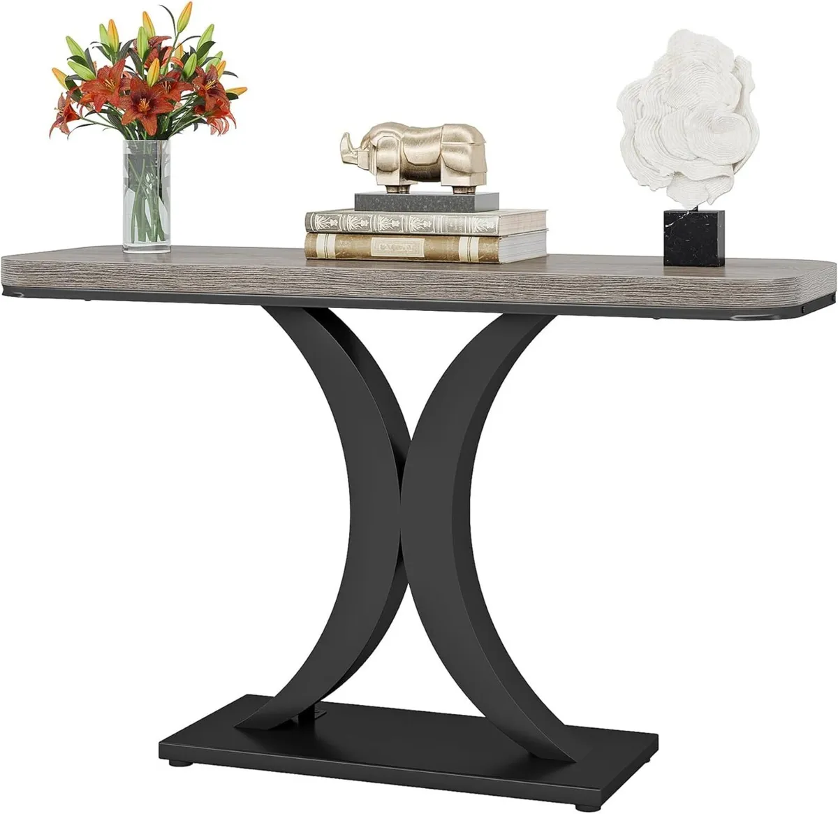 Industrial Entryway Console Table Compact Foyer - Image 1