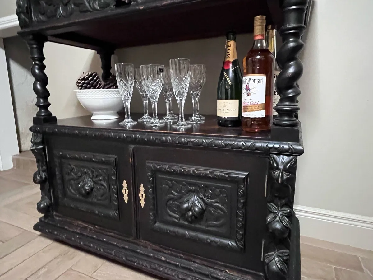 Jacobean style sideboard - Image 3