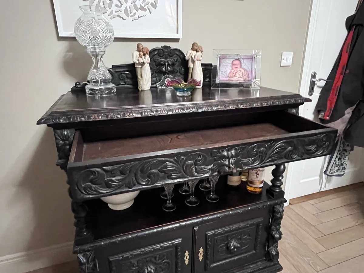 Jacobean style sideboard - Image 4